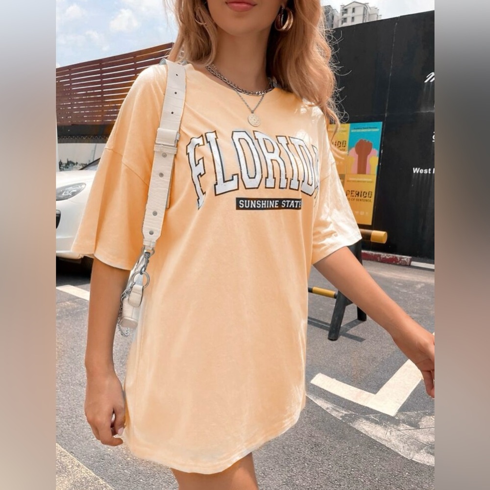 Peach Graphic Tee